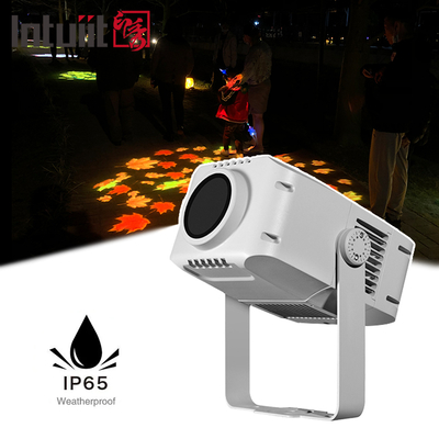 Zewnętrzny Projektor Gobo 100W Reklamowy Projektor Obrotowy LED Wodoodporny IP65 Światło Projektora Logo Gobo