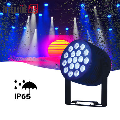 Zewnętrzne reflektory LED Par IP65 - 18x20W RGBWA UV 6w1 Wodoodporne światło sceniczne DJ z aktywacją dźwięku, automatyczne wsparcie RDM i sterowanie DMX, oświetlenie górne na wesela, urodziny, pokazy muzyczne, imprezy, oświetlenie sceniczne