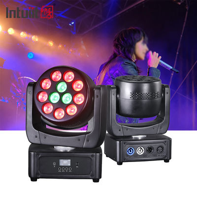 12*8W ruchomego głowicy LED DJ światło RGBW Wasch Beam DMX512 Dźwięk aktywowane oświetlenie sceniczne na weselach imprezy dyskotekowe