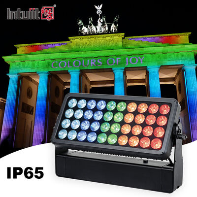 Reflektor LED zewnętrzny 40x10W RGBW, do mycia elewacji, kolor miastowy, IP65