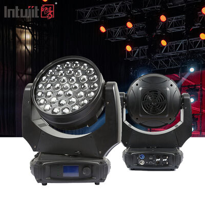 Profesjonalne 37x10W RGBW 4w1 LED Zoom Wash reflektor z ruchomą głowicą DMX512 oświetlenie sceniczne dla DJ Disco Event wesele Show