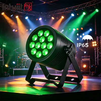 Zewnętrzne IP65 wodoodporne 12x20W RGBWA UV 6 w 1 LED Par Light Profesjonalne DMX DJ Oświetlenie sceniczne Oświetlenie umywalkowe dla Disco Wedding Show