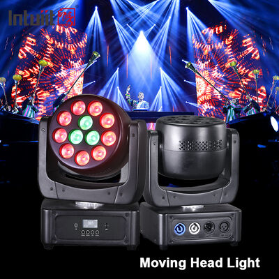 Gorąca sprzedaż 12 sztuk 8W RGBW 4w1 Mini LED Beam Wash reflektor z ruchomą głowicą sterowanie DMX dźwięk aktywna lampa sceniczna do klubu nocnego KTV