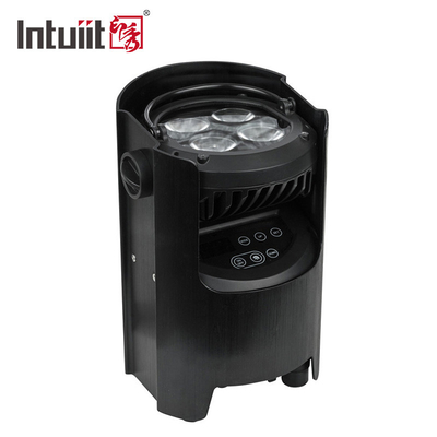 Akumulator DMX Wireless Outdoor LED Par Light Zasilany bateryjnie 4 w 1 RGBWAUV 4 * 12 W z kontrolerem IR
