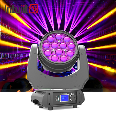 Szerokokątna ruchoma głowica z zoomem 5-60 stopni 12*10W RGBW 4-w-1 DMX LED z ruchomą głowicą