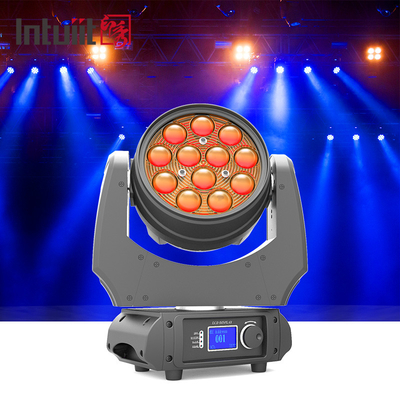RGBW 4-w-1 Zoom 5-60 stopni LED z ruchomą głowicą szerokokątną 12x10W